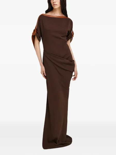 Lung rochie Ferragamo maro