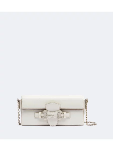 Colier Gucci din piele alb
