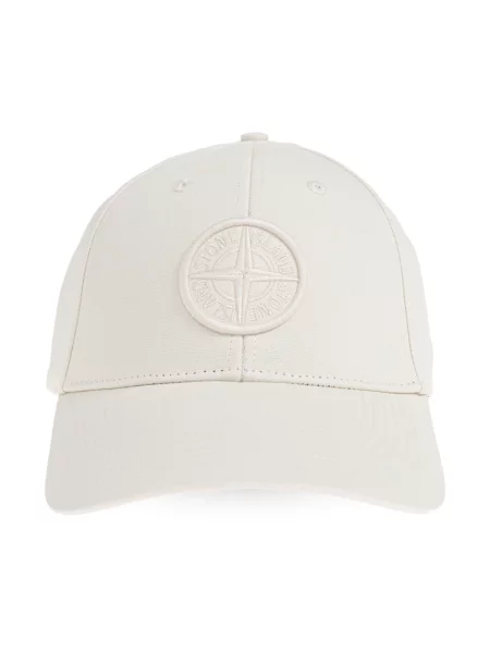 Czapka z daszkiem Stone Island biała