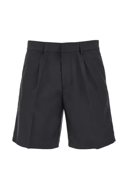 Pantaloni scurți Emporio Armani plisate negru