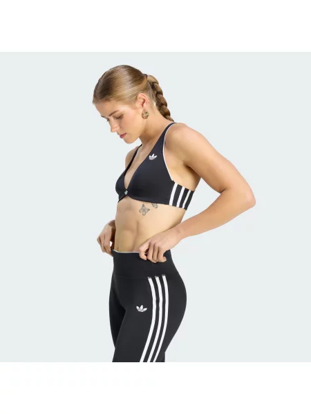 ADIDAS PERFORMANCE Športová podprsenka / biela čierna
