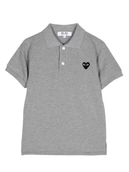 Koszulka polo dziecięca Comme Des Garcons Play szara