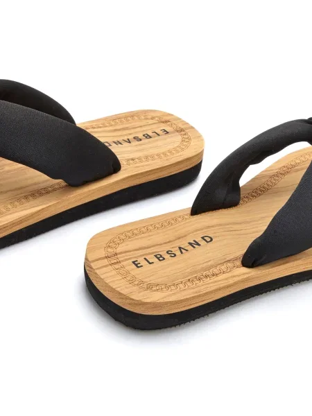 Elbsand Flip-flops galben șofran negru