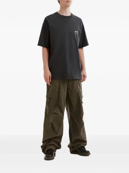 Pantaloni cargo Aftermaths cu cordon verde