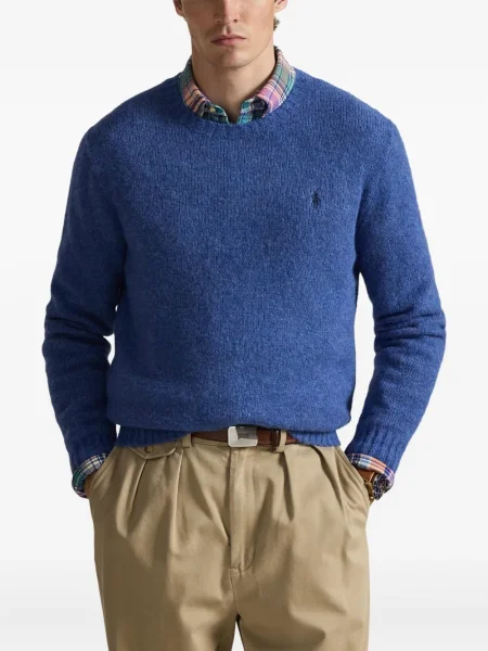 Șapcă Polo Ralph Lauren cu broderie din țesătură twill în carouri albastru