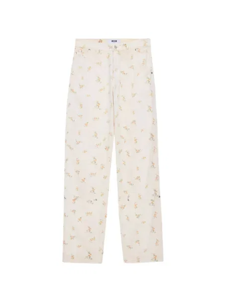 Pantaloni Msgm cu model floral