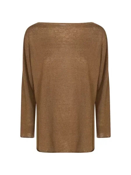 Lniana bluzka Alpha Studio brązowa
