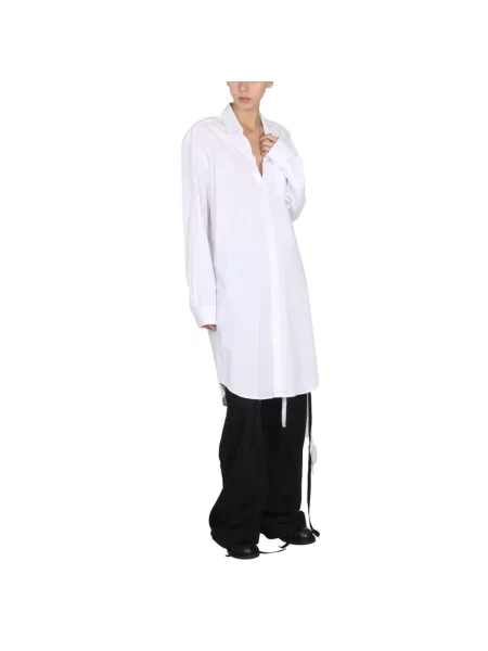 Sukienka koszulowa Ann Demeulemeester biała