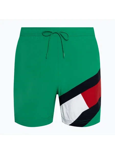 Olcsóbban. Férfi úszónadrág Tommy Hilfiger SF Medium Drawstring olympic green. Méret: M zöld