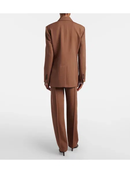 Pantaloni Brunello Cucinelli de lână maro