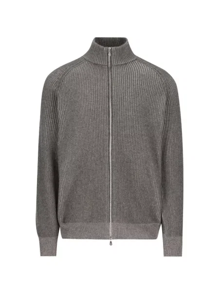 Cardigan Brunello Cucinelli tricotate gri