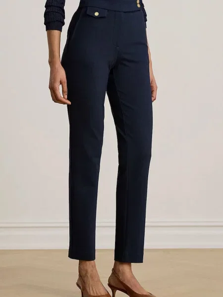 Lauren Ralph Lauren pantaloni slim fit pentru femei cu vâscoză