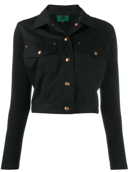 Zkrácená cvaknutí bunda Jean Paul Gaultier Pre-owned černá