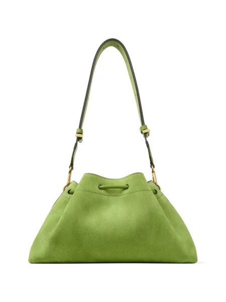 Geantă Jimmy Choo cu mărgele verde