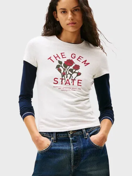 Футболка Tommy Jeans серая