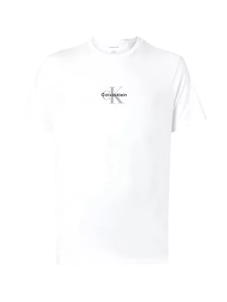 Τζιν πουκάμισο Calvin Klein Jeans λευκό