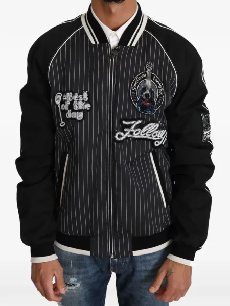 Geacă bomber Dolce & Gabbana negru