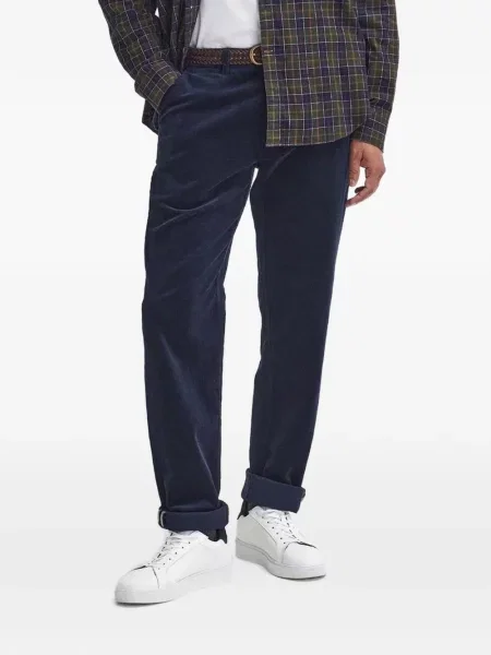Strečové kalhoty Barbour modré