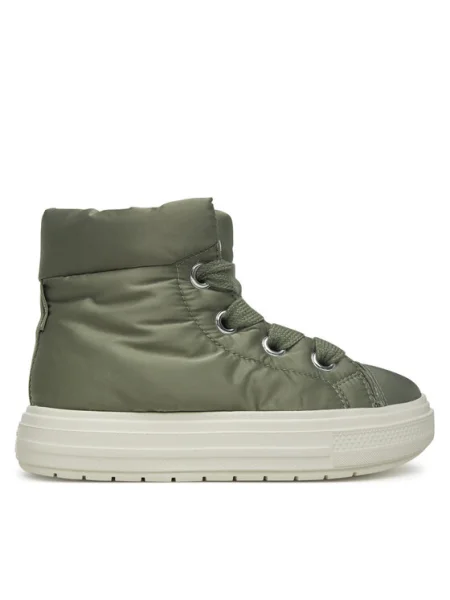 Šnurovacie čižmy Converse zelená