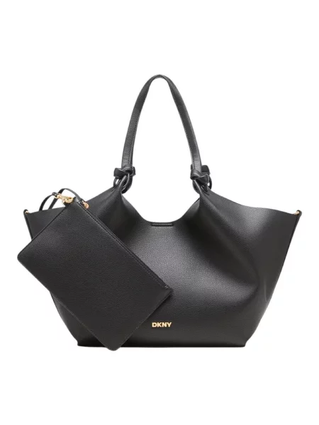 Shopper kabelka Dkny z ekologickej kože čierna
