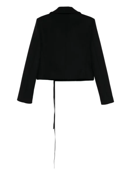 Geacă Ann Demeulemeester cu legături negru
