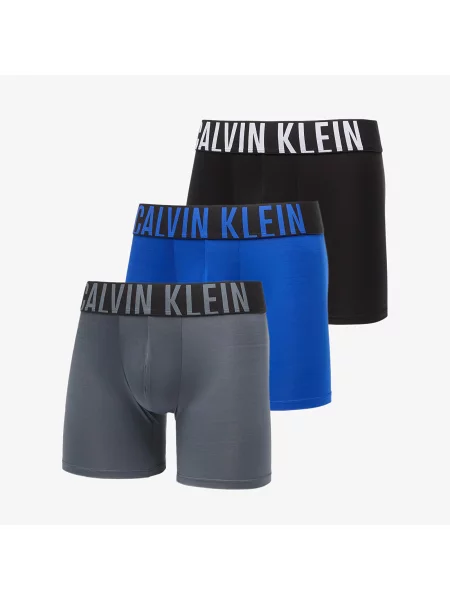 Hlačke Calvin Klein mikrovlaken modra