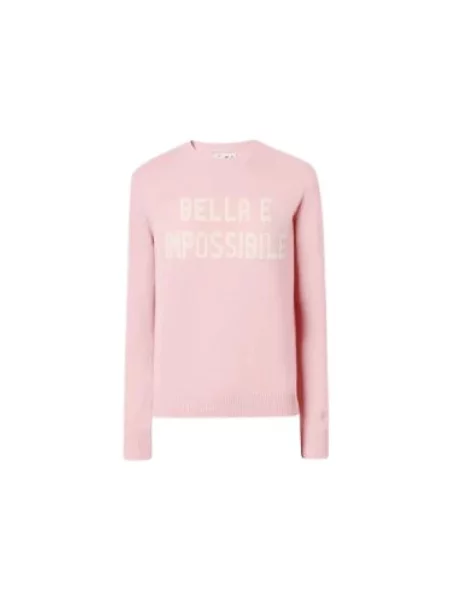 Sweter Mc2 Saint Barth wełniany różowy