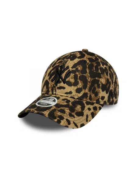 Leopardí semišová kšiltovka New Era hnědá