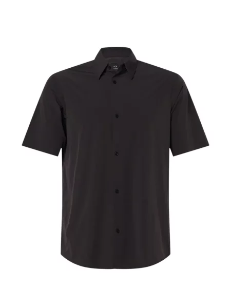 Scurt cămașă cu mânecă scurtă Armani Exchange cu mâneci scurte negru