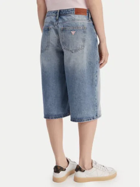 Guess Jeans Jeans kratke hlače Baggy Fit modra