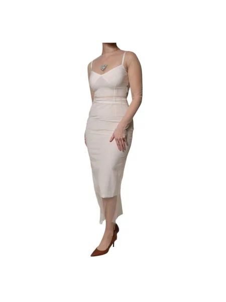 Sukienka midi Dolce And Gabbana biała