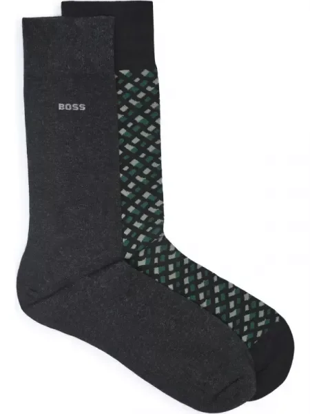 BOSS BLACK Șosete Monogram CC negru
