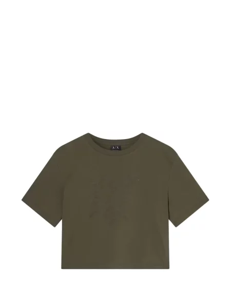 Decupat tricou Armani Exchange verde