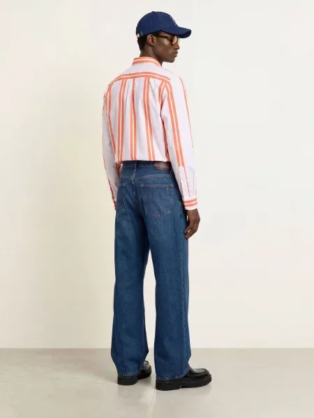 Tommy Hilfiger Košile Regular Fit oranžová bílá