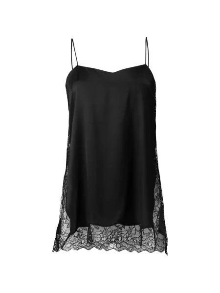 Top Dmn Paris de mătase negru