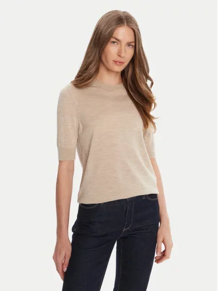 BOSS Pulover Farbella bež