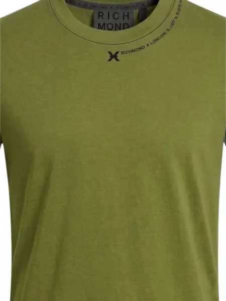 Tricou John Richmond cu imagine verde