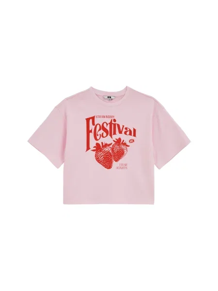 WE Fashion Póló rózsaszín piros