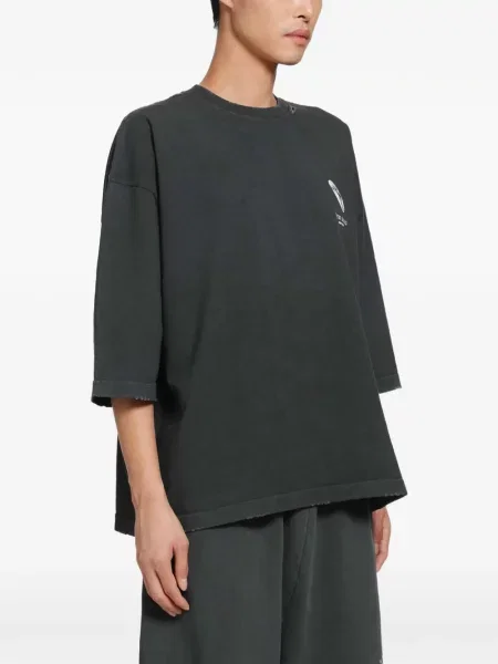 Tricou Willy Chavarria cu imagine negru
