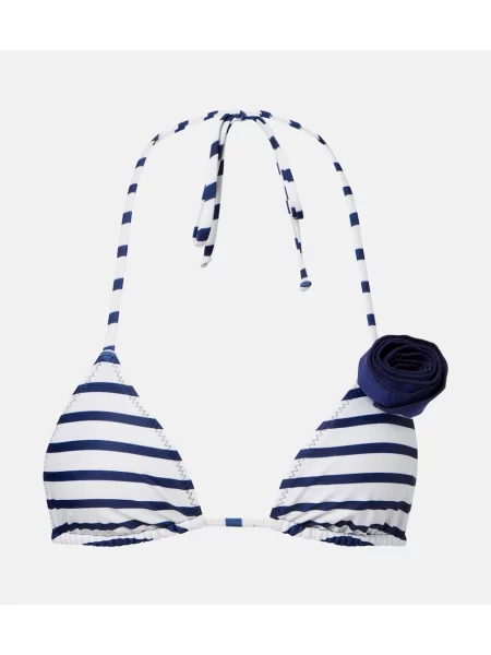 Bikini Same w kwiatki niebieski