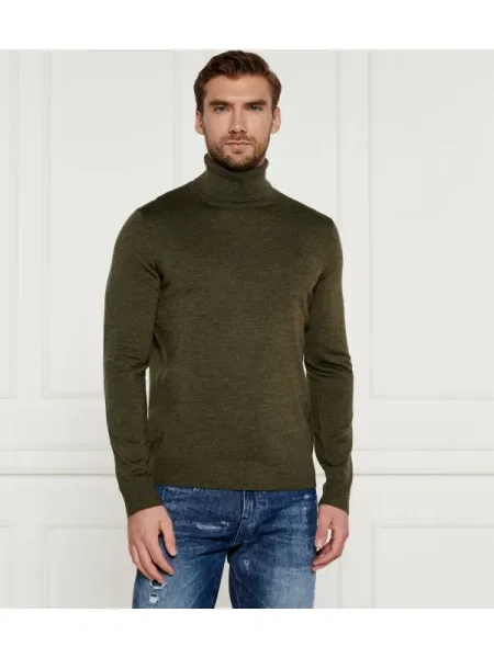 Pulover Joop! de lână țesut kaki