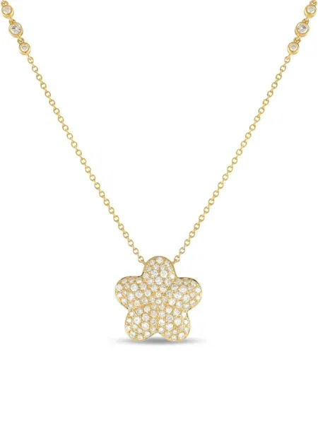 Colier Lb Exclusive cu model floral galben