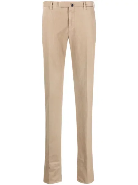 Pantaloni Incotex cu model herringbone stretch