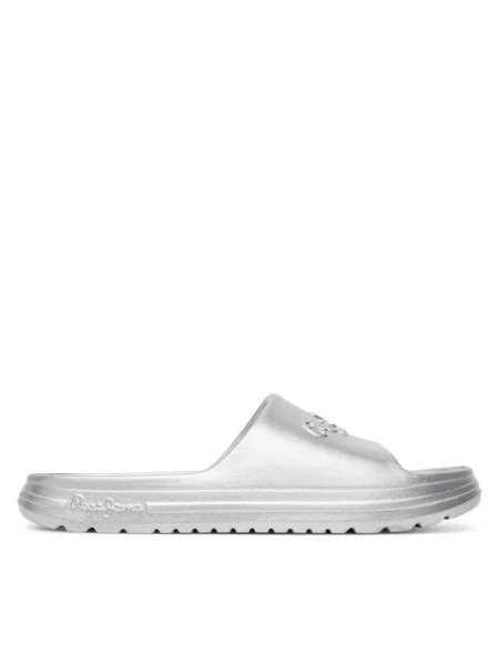 Pepe Jeans Шльопанці Beach Slidemet срібний