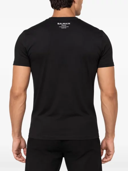 Tricou Balmain cu imagine negru