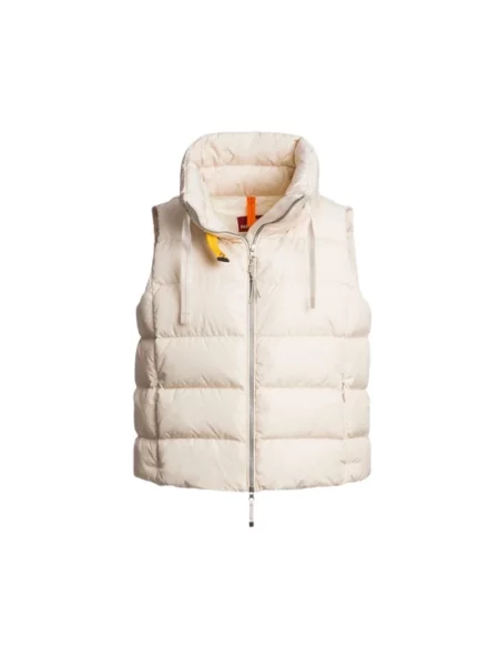 Lniana kamizelka puchowa Parajumpers beżowa
