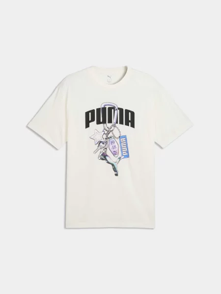 Футболка PUMA Graphics Execution Tee комбінований верх білий