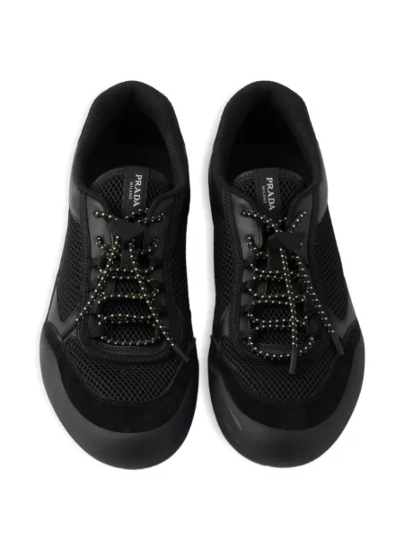 Sneakerși Prada plasă negru