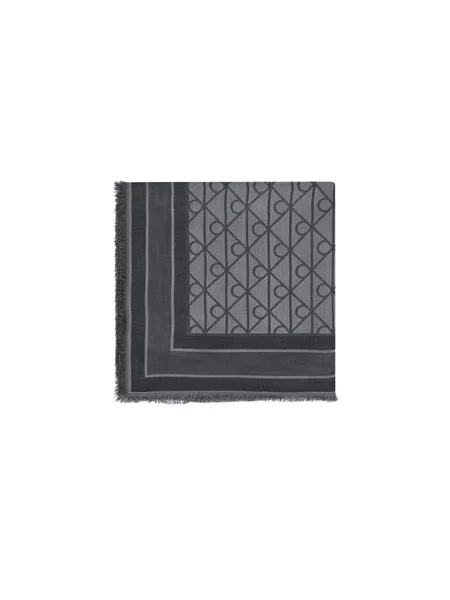 Jacquard šal Calvin Klein crna