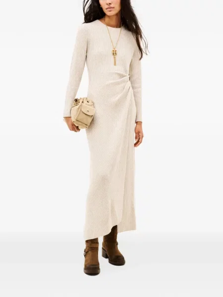 Rochie maxi Ba&sh tricotate în linie A
